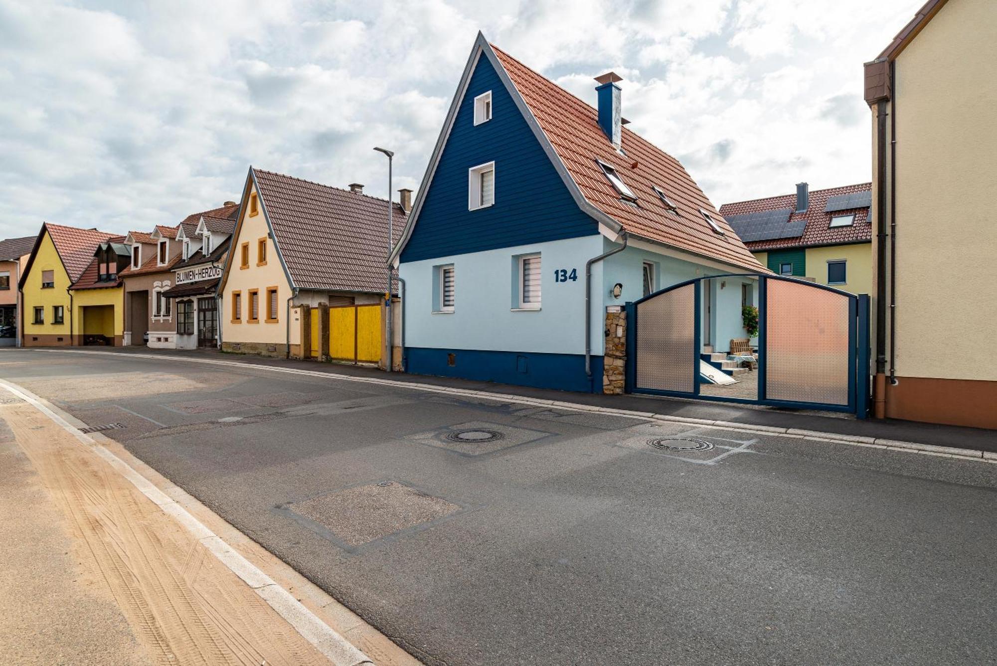 Ferienwohnung Blaues Haus Ubstadt-Weiher Ngoại thất bức ảnh